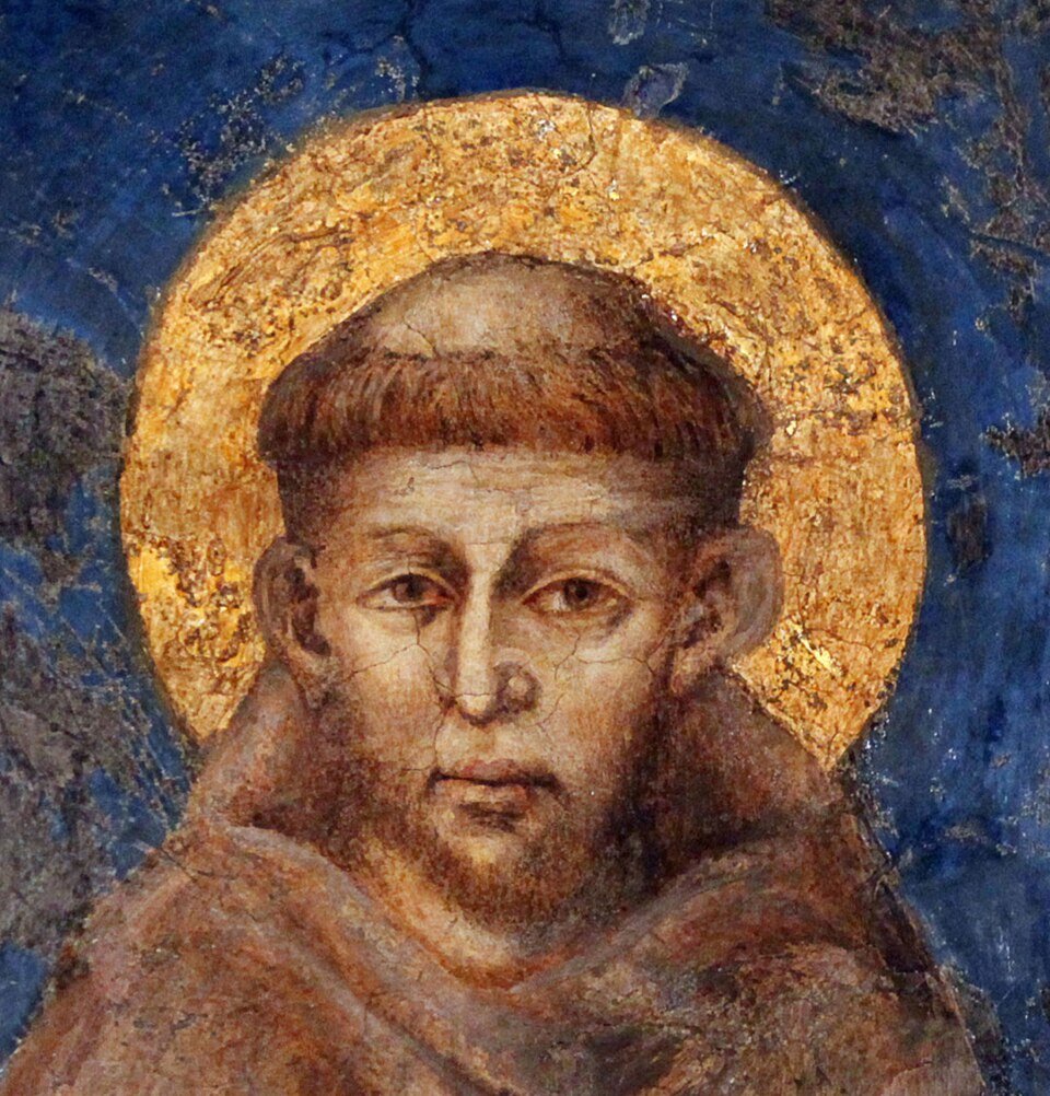 Retrato más antiguo de San Francisco de Asís, fresco de Cimabue