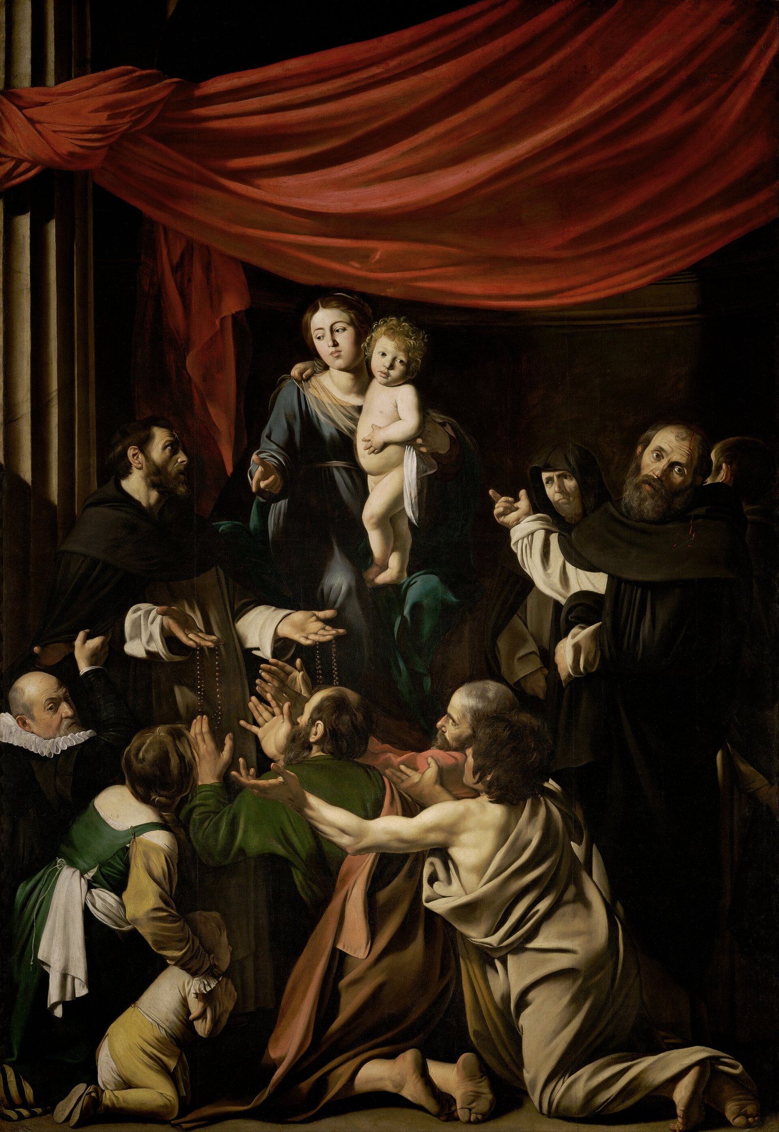 Madonna del Rosario, pintura de Caravaggio
